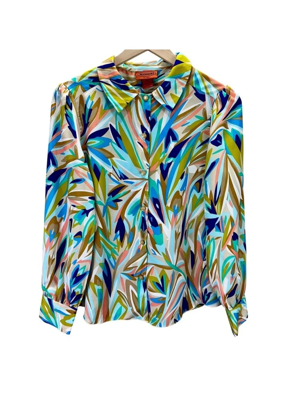 Missoni x Target Two Printed Blouses - Multicolor & Magenta Floral size medium - Picture 4 of 5
